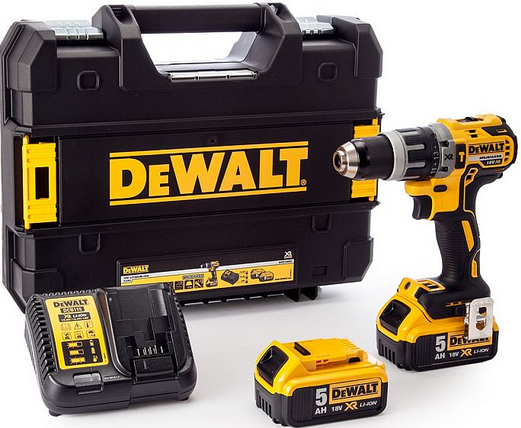 DeWALT DCD796P2 Aku príklepová vŕtačka XR (70Nm/18V/2x5,0 Ah) kufor Tstak