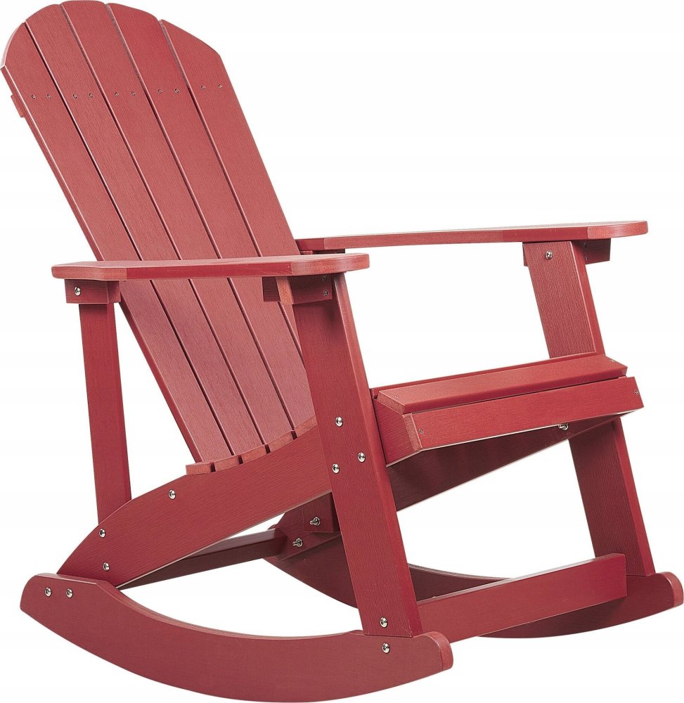 Beliani kreslo ogrodowe MDF Červený ADIRONDACK Lumarko!
