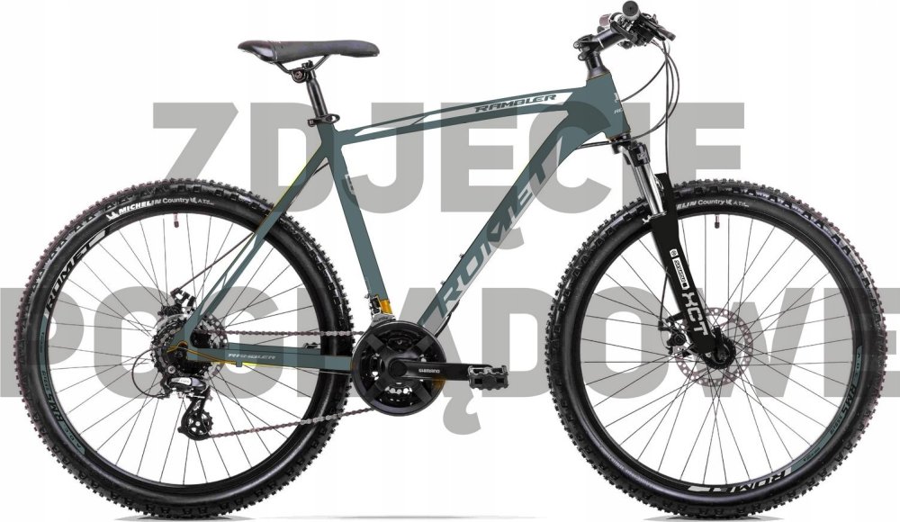 Romet Dviratis Romet Rambler R9.4 2024 graphite-white-18" / M (Dydis: 18" / M)