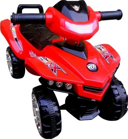 R-Sport Jeździk Quad J5 Červený, chodzik, muzyka, klakson