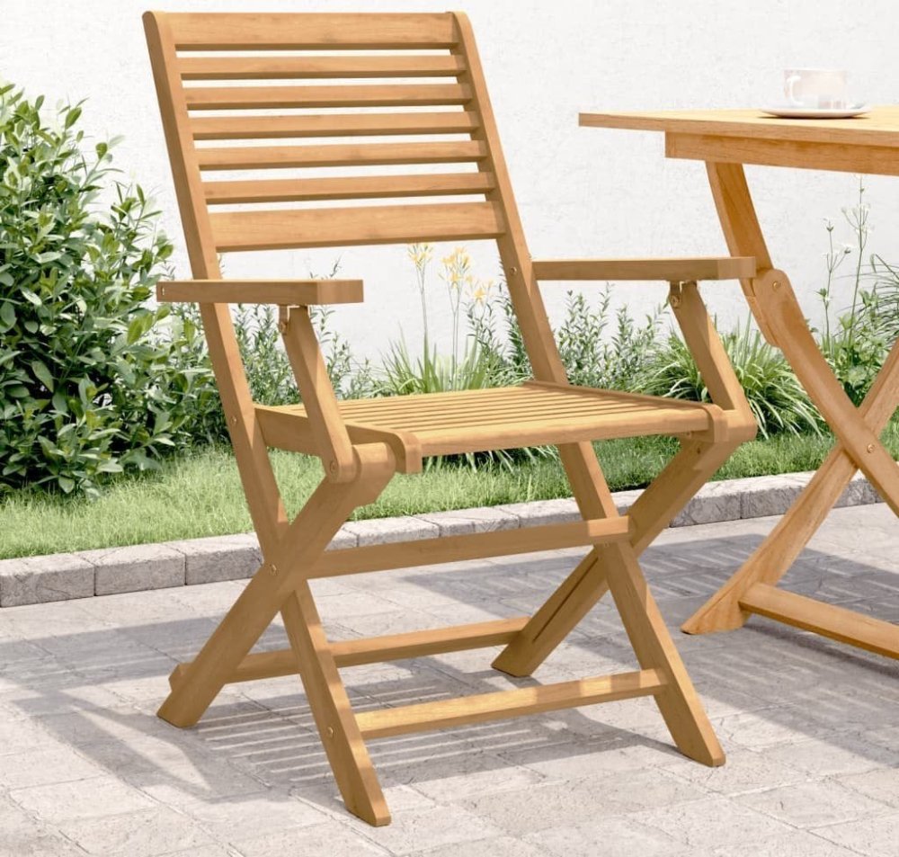 vidaXL Składane kreslá ogrodowe, 4 ks, 54,5x61,5x86,5 cm, akacja Lumarko!