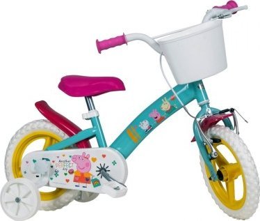 Toimsa Bicykel detský 12" Świnka Peppa Zelený 1198