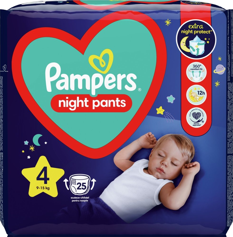 Pampers Plienky PAMPERS Pants Night Monthly pack S4 (4x25ct) = 100ct, 81758419MP