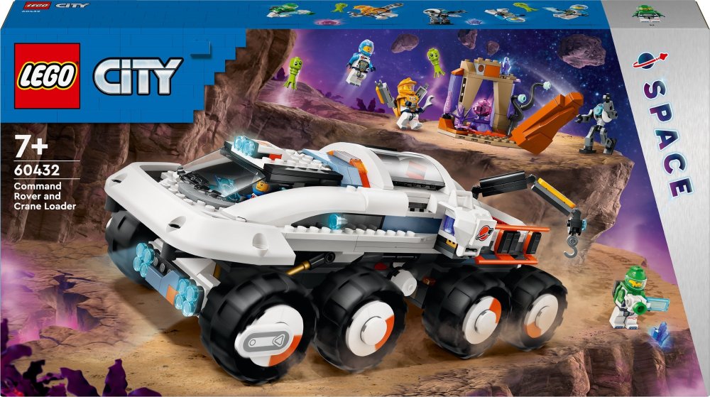 LEGO 60432 LEGO® City Space Vadavietės visureigis ir krovininis kranas