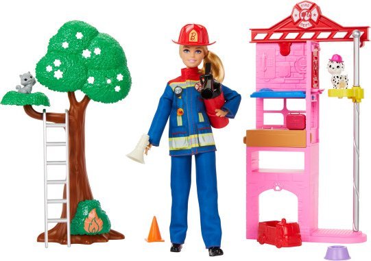 Mattel Kariera. Lalka Strażak HRG55