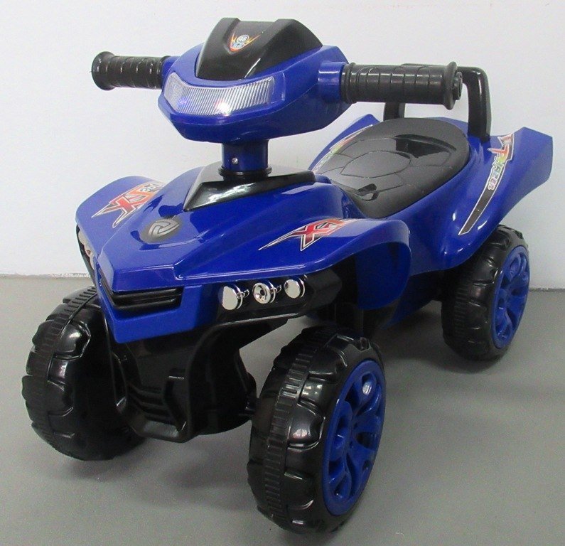 R-Sport Jeździk Quad J5 Modrý, chodzik, muzyka, klakson