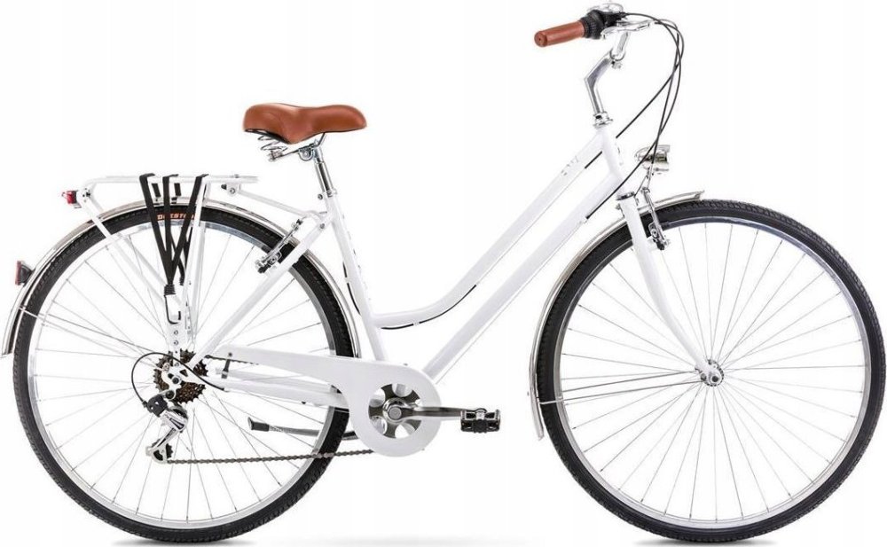 Romet Dviratis Romet Vintage Eco D 2024 white-20" / L (Dydis: 20" / L)