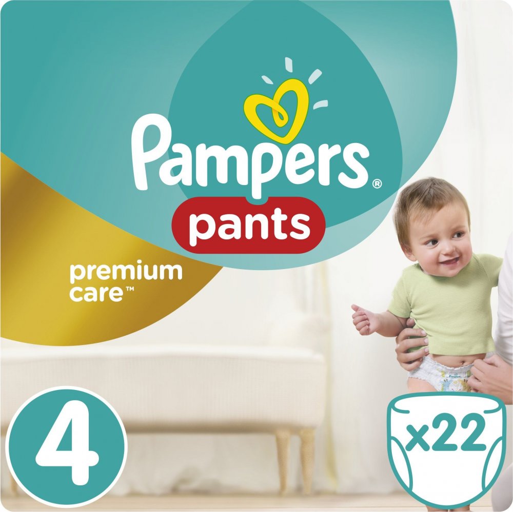 Pampers Pants Premium Care 4, 8-14 kg, 22 ks