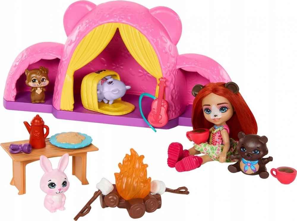 Mattel Enchantimals Wycieczka pod namiot Sada z lalką