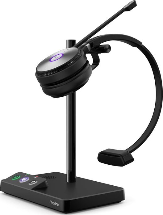 TRITON Yealink WH62 Mono UC Osobisty system konferencji audio Bezprzewodowy Opaska na głowę Biuro/centrum telefoniczne Micro-USB Podstawka do ładowania Čierny