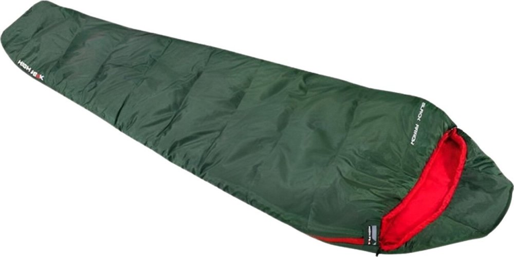 High Peak Spacák turystyczny mumia High Peak Black Arrow Eco 220x80x50 cm zielono-Červený 23230