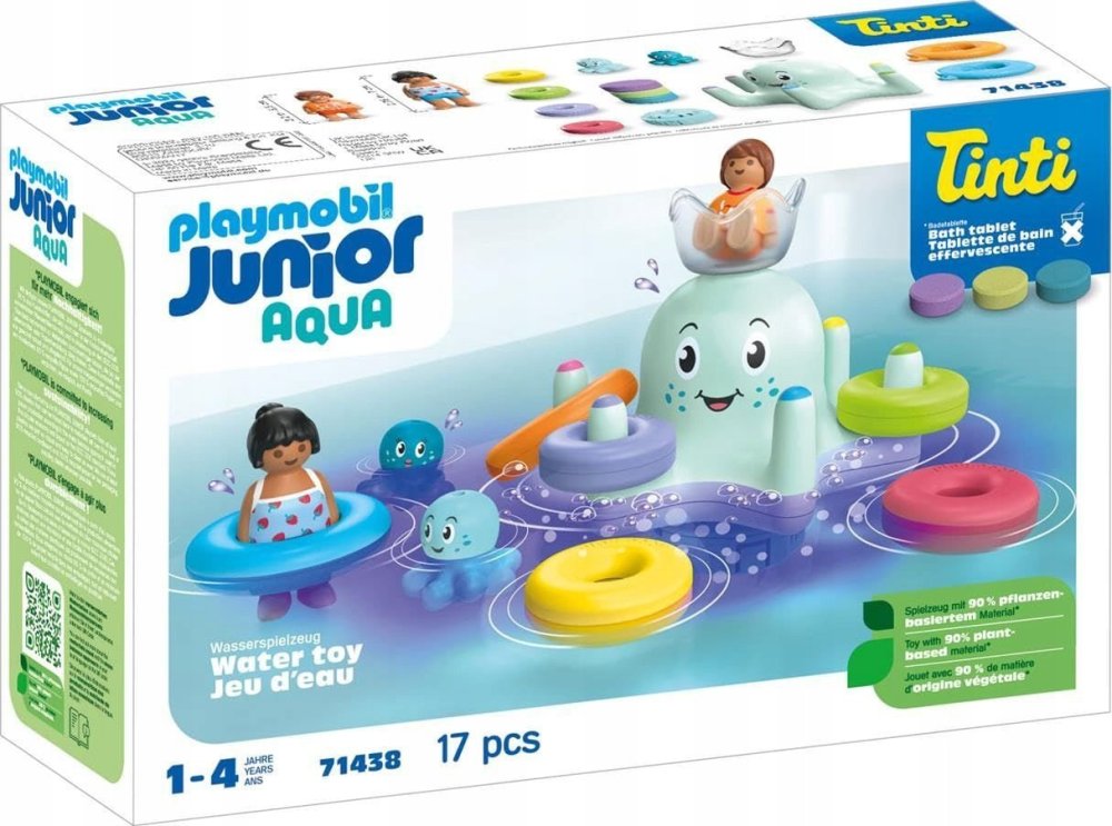 Playmobil PLAYMOBIL 71438 Junior Aqua & Tinti: Colorful octopus, construction toy