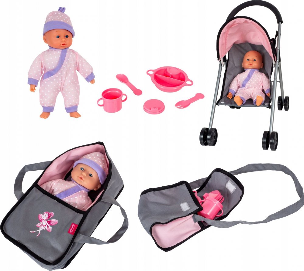 Mattel Kočiar Spacerówka z lalką