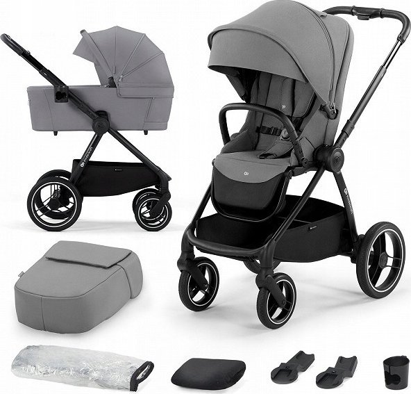KinderKraft KINDERKRAFT stroller pushchair 2in1 NEA 2in1 prokovinium grey, KSNEA000GRY2000