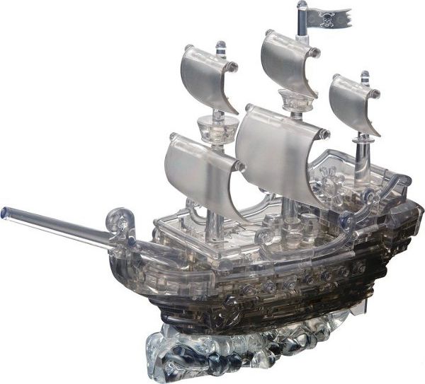 HCM Kinzel 3D Crystal puzzle Pirátská loď 101 ks