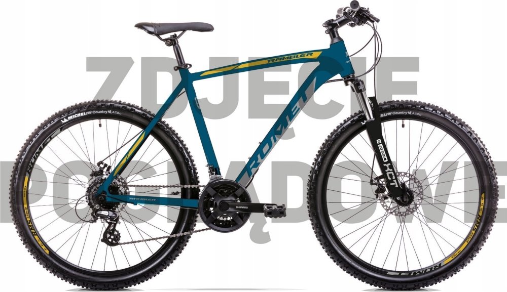 Romet Dviratis Romet Rambler R7.3 2024 blue-yellow-18" / M (Dydis: 18" / M)