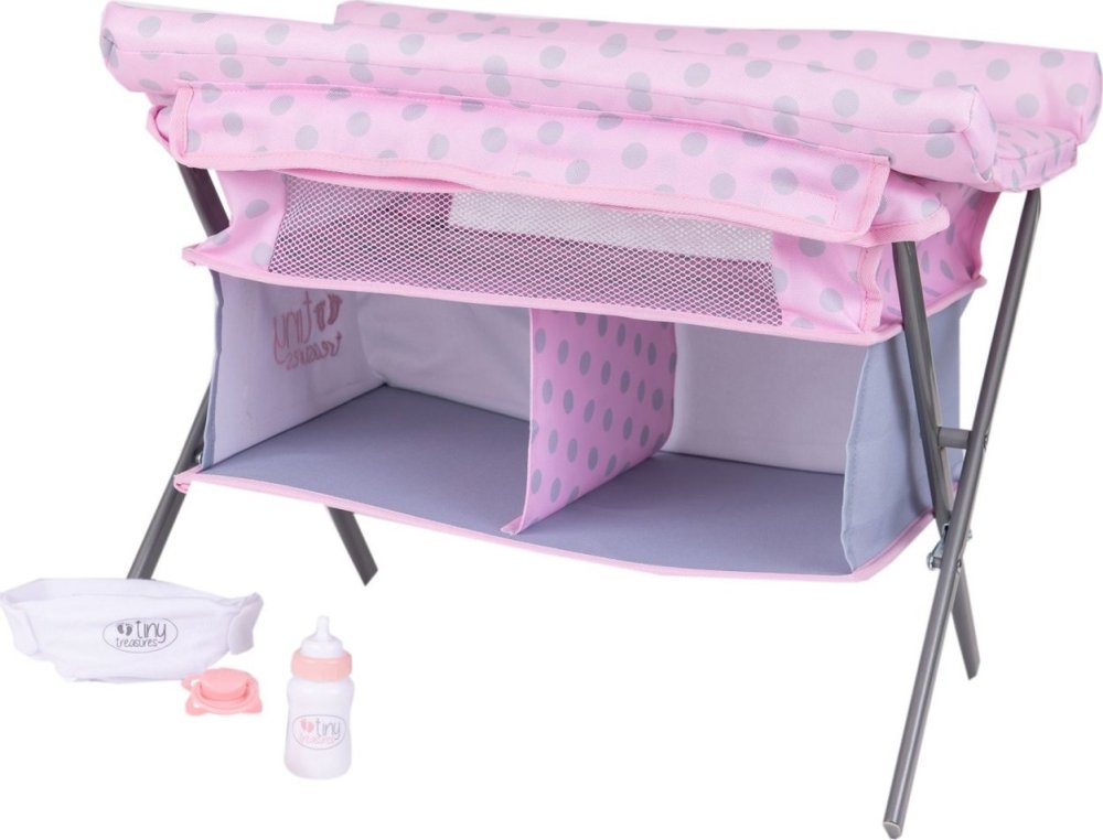 Take 2 Interactive TINY TREASURES, Folding Changing Table Cot