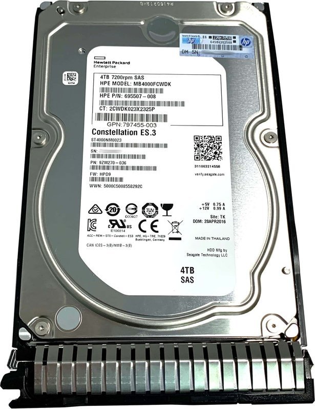 HP 4TB 3.5'' SAS-2 (6Gb/s)  (695842-001)