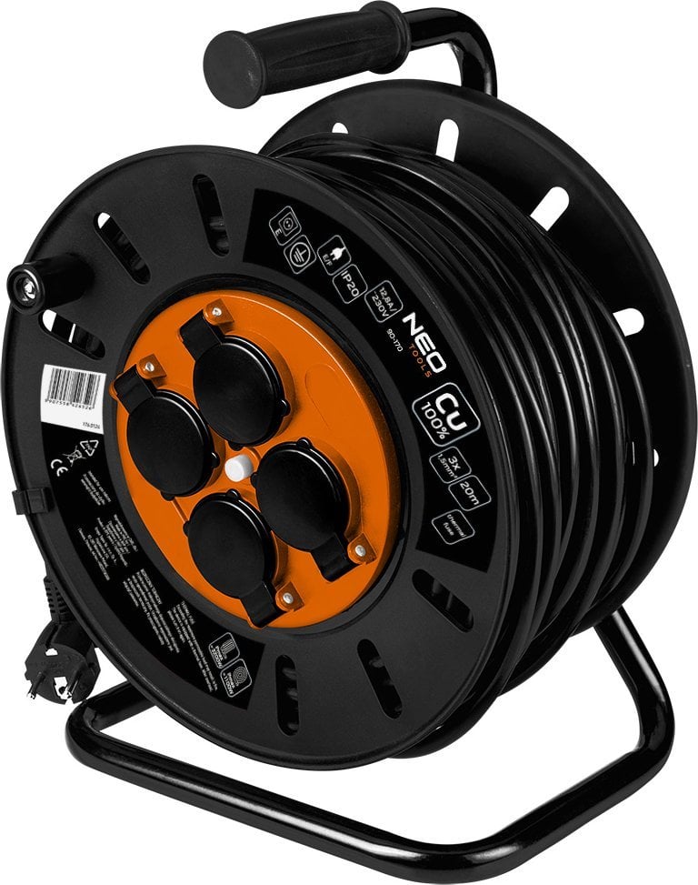 Neo Predlžovací kábel bubon 20m, 3x1.5mm2