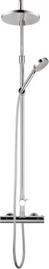 Sourcing Shower set HERZ FRESH a38, thermostatic, includes faucet, stand, 2 shower heads, hose,