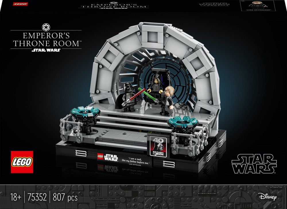 LEGO Star Wars Diorama: Sala tronowa Imperatora 3ks (75352)
