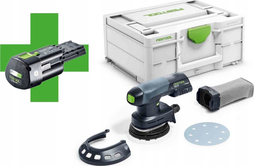 Festool Akumulatorowa szlifierka mimośrodowa ETSC 125-Basic-ERGO (577030) 1 x Akumulator 3.1 Ah