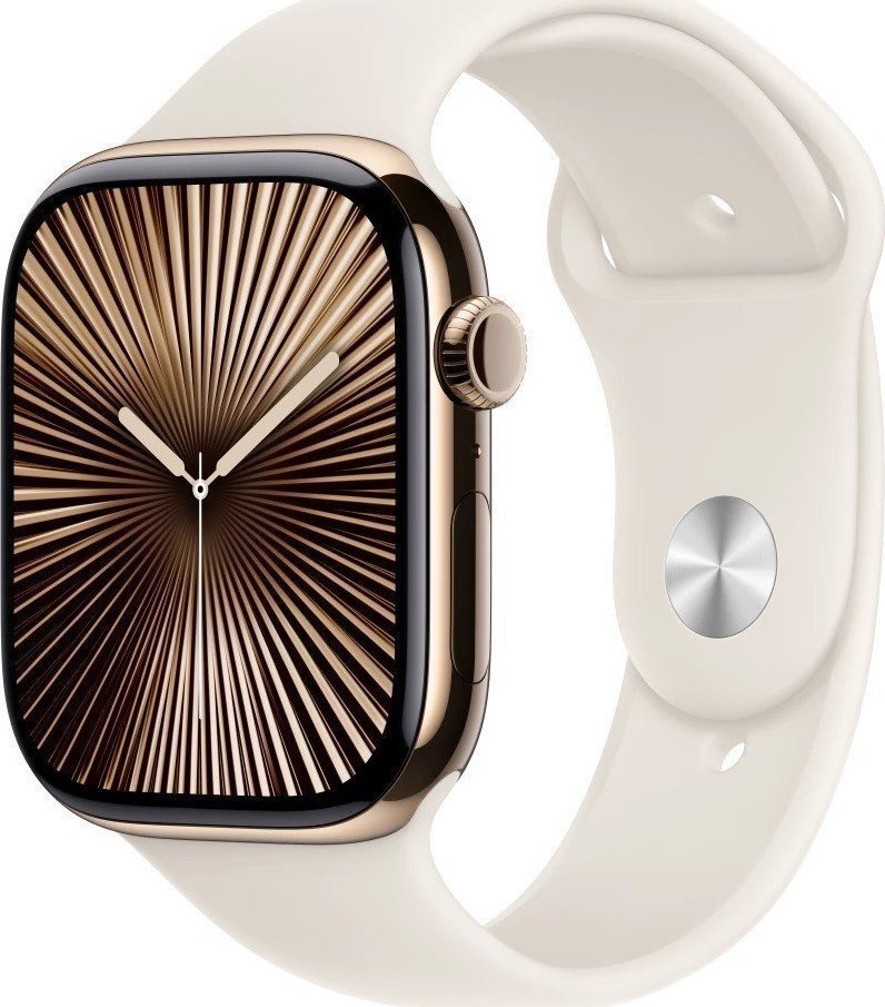 Apple Watch 10 GPS + Cellular 46mm Gold Titanium M/L Biely  (MWYY3QF/A)
