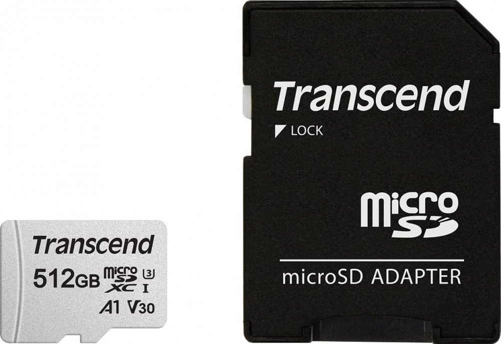 Transcend 300S MicroSDXC 512 GB Class 10 UHS-I/U3  (TS512GUSD300S-A)