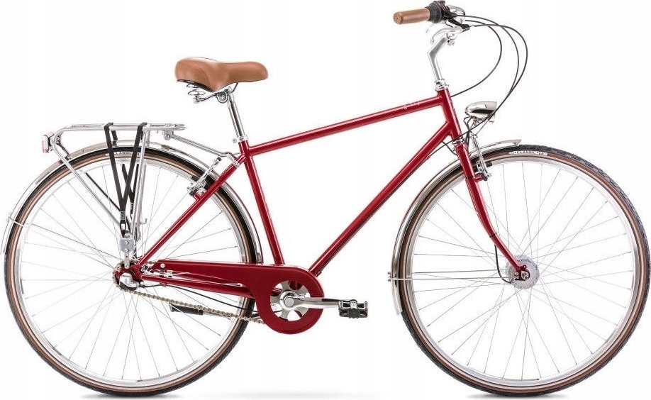 Romet Dviratis Romet Vintage Classic M 28" Alu 2022 red-18" / M (Dydis: 18" / M)