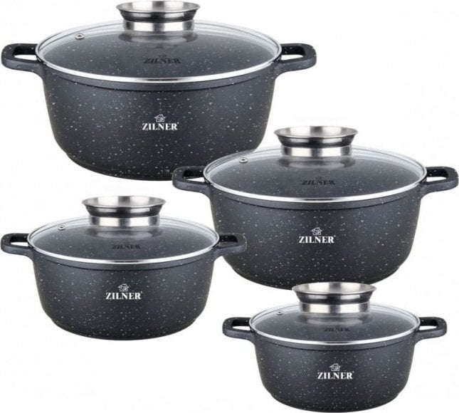 Zilner Sada 4 Hrncov MARMUROWYCH 16 / 20 / 24 / 28 cm ZILNER ZL-8900
