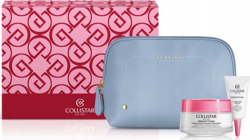 Collistar COLLISTAR_SET Idroattiva+ Deep Moisturizing krem pod oczy 5ml + krem na tvár 50ml + kosmetyczka