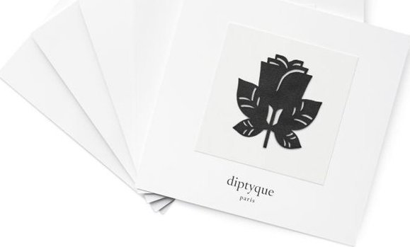Diptyque Set, Diptyque, Eau Rose - Patch De Parfum, Body Stickers, Perfumed, Floral, For Skin, Black, 5 pcs For Women WOMEN
