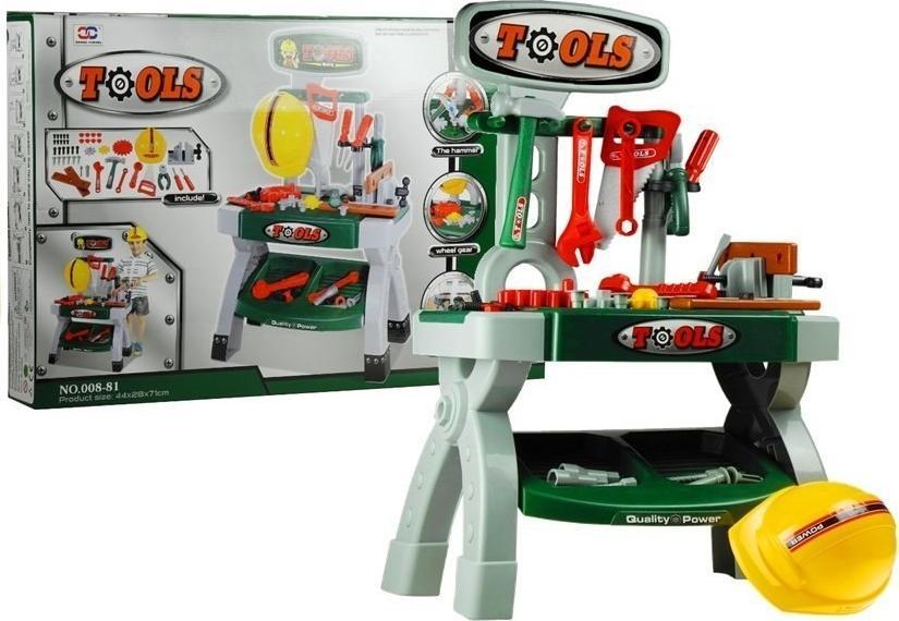 LeanToys Warsztat Stolik z Narzędziami Pre Majsterkowicza prilba Piła Imadło