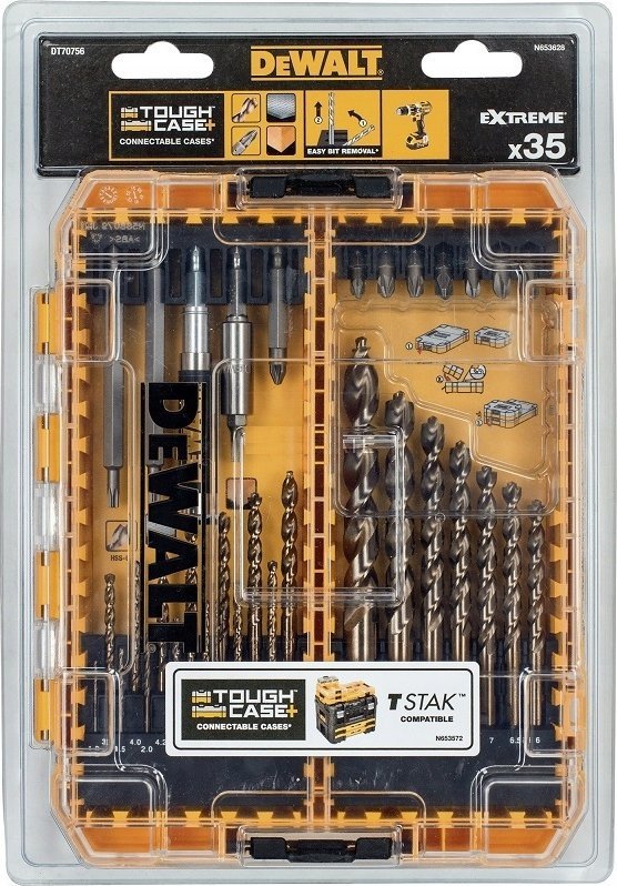 Dewalt Dewalt bit and metal drill set 35 pcs. - DT70756-QZ