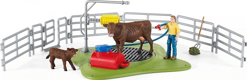 Schleich Schleich 42529 Myjnia szczęśliwych krów Farm World