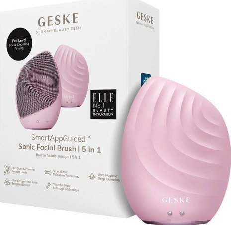 Geske sonická Kefka na čistenie tváre 5w1 Geske z Aplikacja (Ružový)