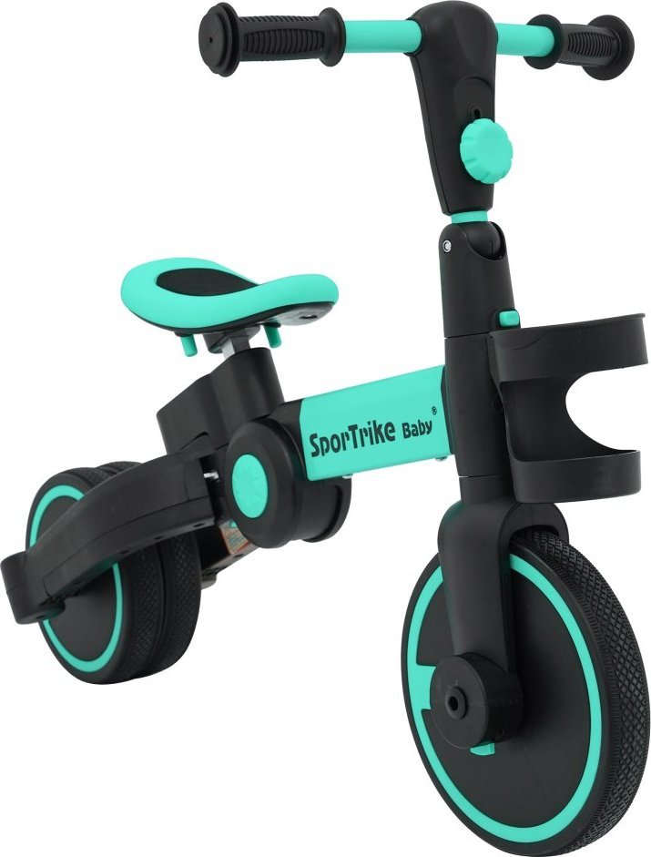 SporTrike Detský balančný bicykel Happy Bike 3w1 Sportrike Modrý