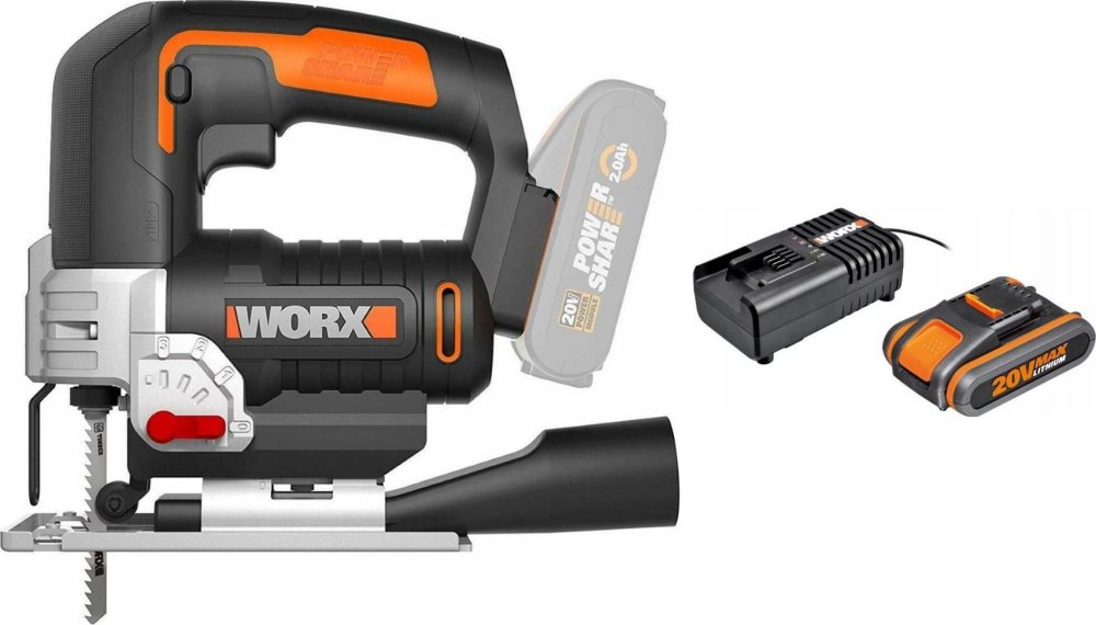 Worx Wyrzynarka WX543.9 20 V / 1 akumulator w zestawie