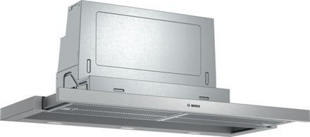 Bosch Okap Bosch DFS097A51 Seria 4 Teleskopowy, klasa efektywności energetycznej A, Šírka 90 cm, 397 m/h, przyciski, strieborný meta