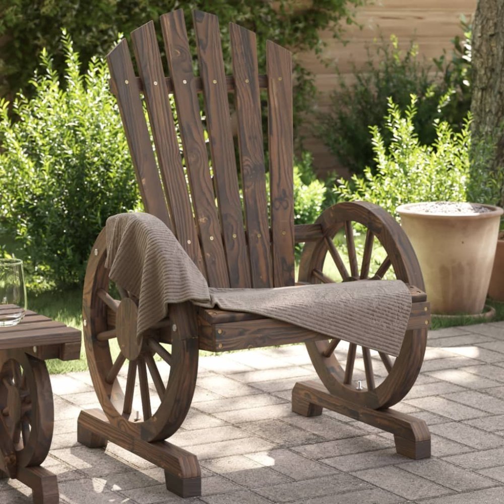 vidaXL vidaXL kreslá ogrodowe Adirondack, 4 ks, lite drevo jodłowe