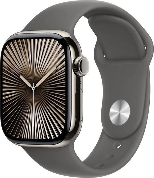 Apple Watch 10 GPS + Cellular 46mm Natural Titanium M/L Sivý  (MWYA3QF/A)
