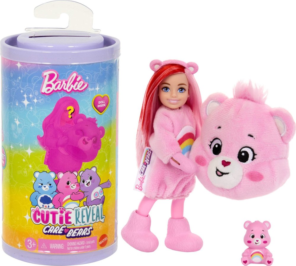 Mattel Barbie Chelsea Cutie Reveal Care Bears Surprise Set (JCN97)