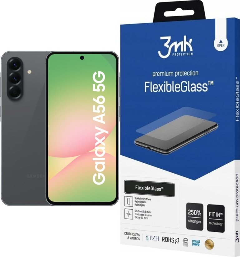 Samsung Galaxy A56 5G 8/256GB Grafitowy (SM-A566BZKCEUE) + FlexibleGlass