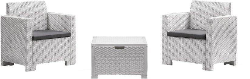 Gardena Garden furniture set Set Nebraska Terrace white 8003723090732