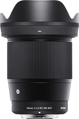 Sigma Sigma 16 mm F1.4 DC DN, Telephoto zoom lens, 16/13, Canon EF-M, Sony E, Auto focus