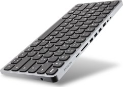 Axagon AXAGON HMC-KB USB-C Tastatur, microSD/SD, 3x USB-A 3.0, HDMI 4K/60Hz, PD 100W, Audio - DE Layout