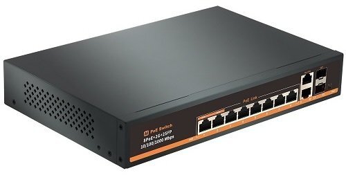 Hismart PoE switch 1000Mbps 8 portów +2G uplink +2G SFP