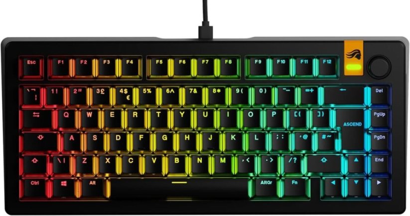 Glorious GMMK 3 PRO HE Glorious Fox HE (GLO-KB-GMMK3-PRO-75-PB-HE-W-BLK-UK)