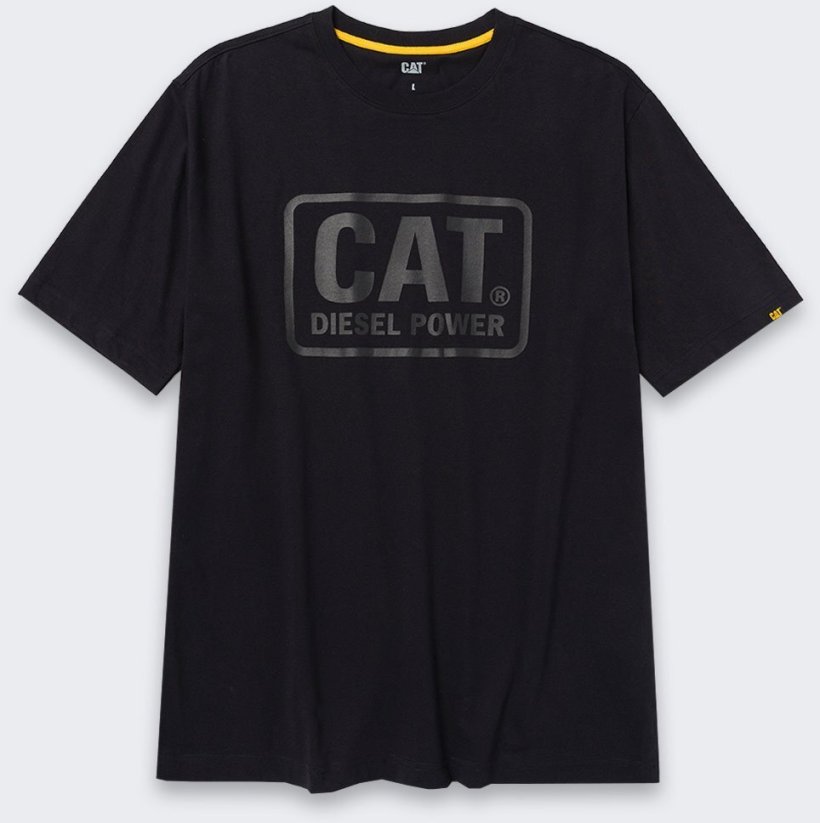 CAT Tričko Caterpillar CAT Diesel Power BLACK