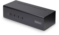 StarTech StarTech.com 4-Port Dual-Monitor DisplayPort KVM Switch, 4K 60Hz, 2x USB 5Gbps Hub Ports, 2x USB 2.0 HID Ports, Hotkey and Push-Button Switching, TAA Compliant - 3.5mm Audio, HDCP (P4DD46A2-KVM-SWITCH) - KVM-/Audio-Switch - 4 x KVM/Audio/USB - 1 loka